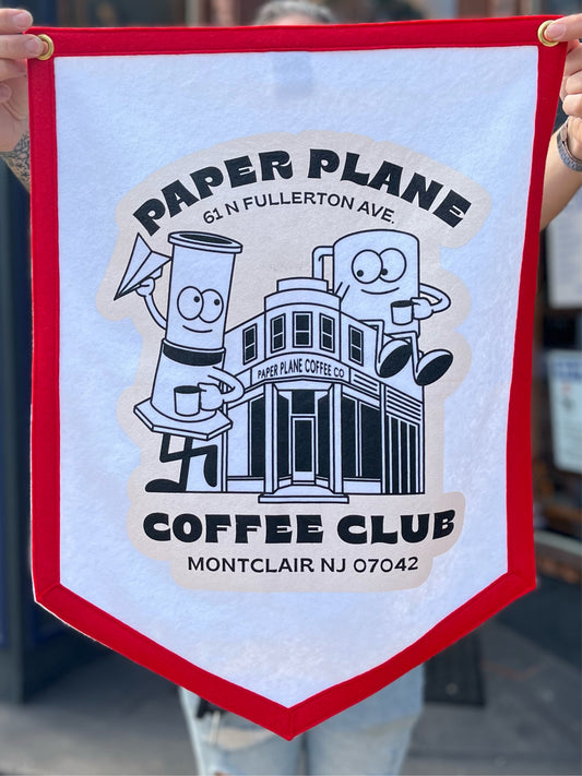 Bandera del campamento Oxford Pennant Coffee Club