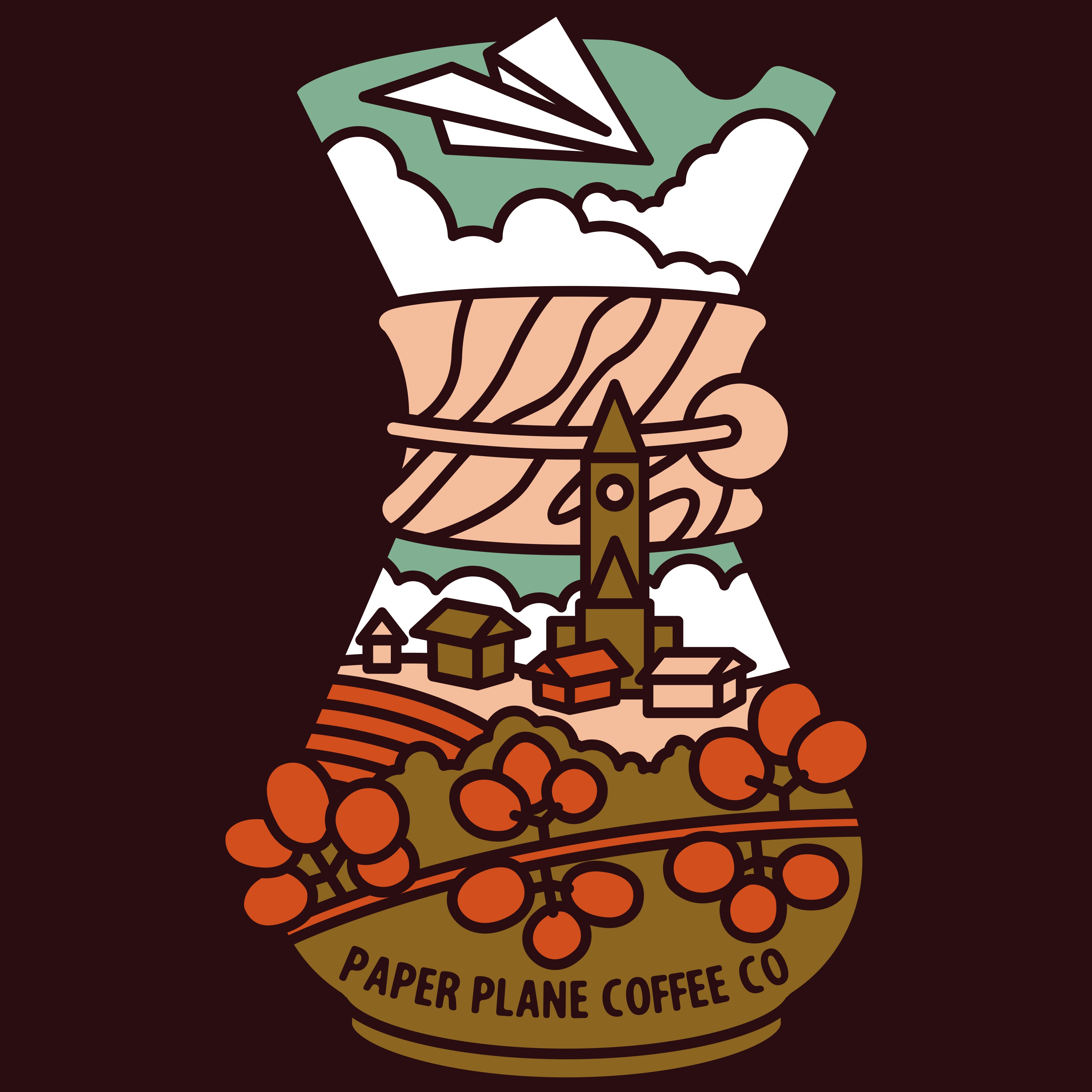Chemex 3”x5” Paper Plane Coffee Co.